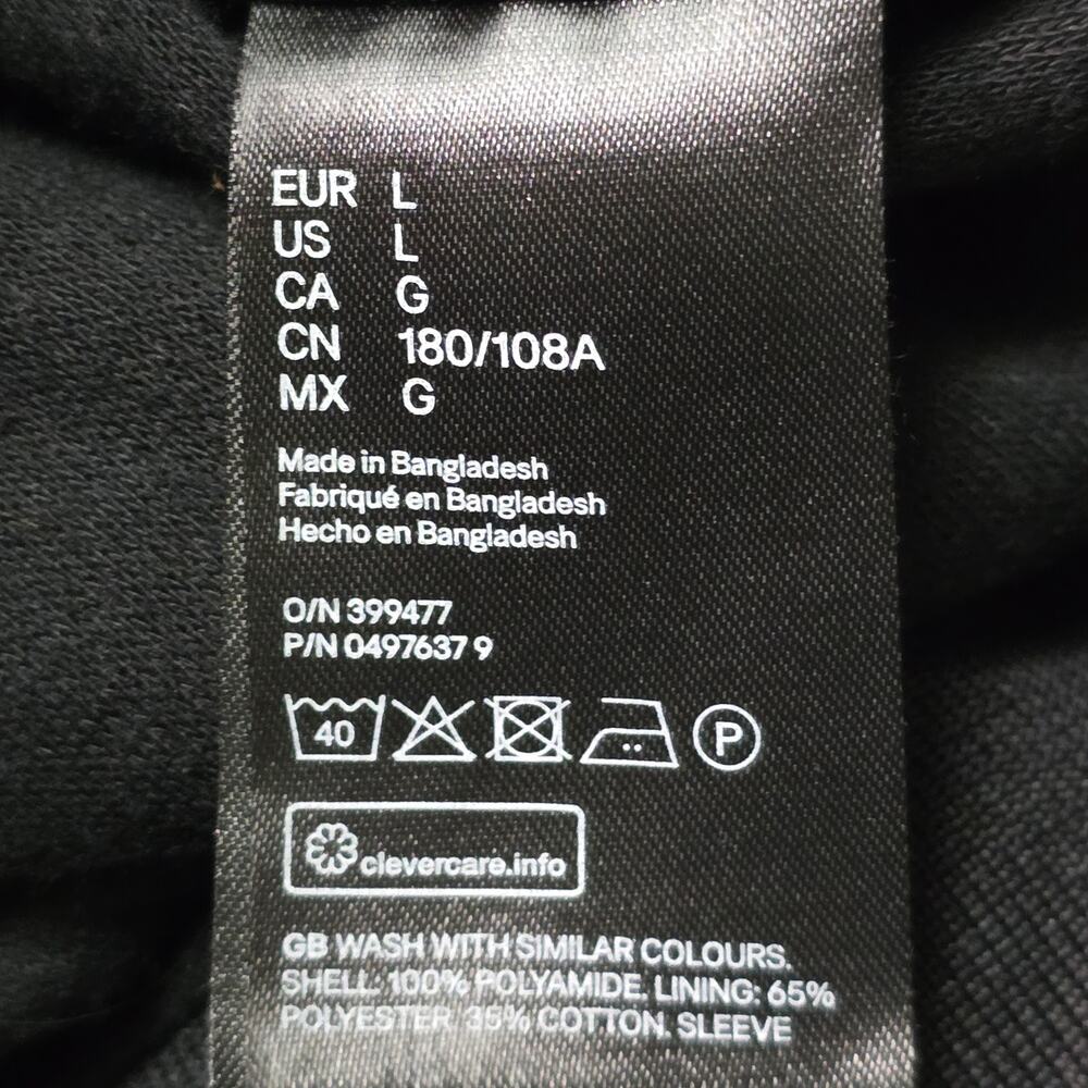 H&M NASA Bomber Jacket Men’s Large Black - Picture 6 of 9